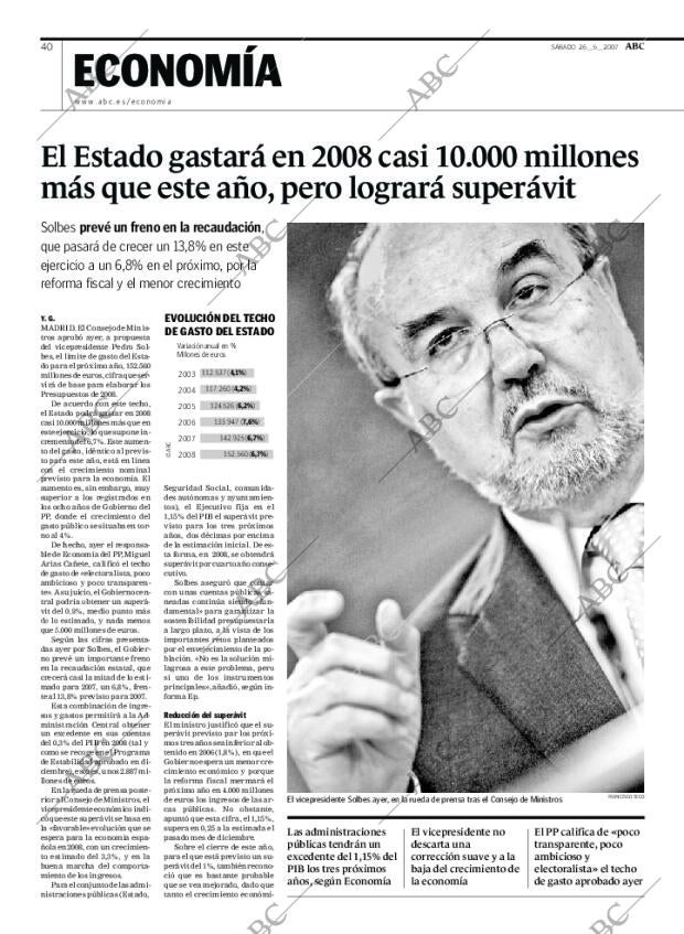 ABC MADRID 26-05-2007 página 40