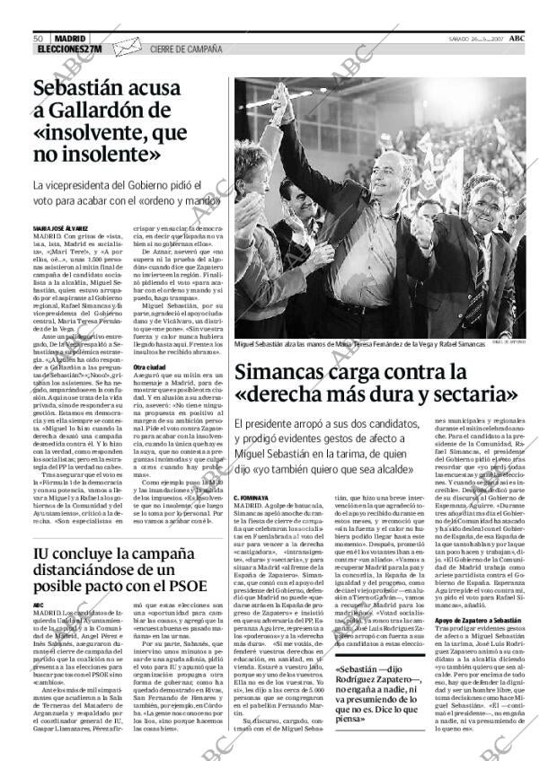 ABC MADRID 26-05-2007 página 50