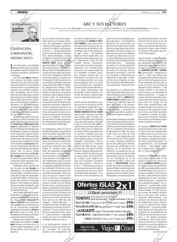 ABC MADRID 27-05-2007 página 8