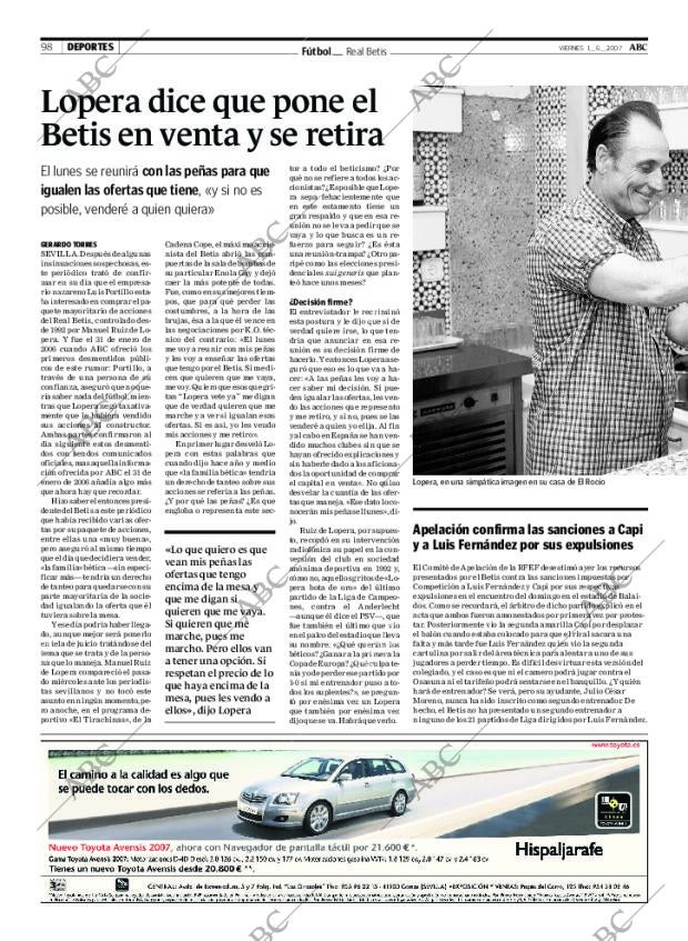 ABC SEVILLA 01-06-2007 página 98