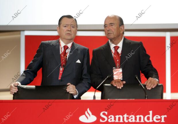 santander Emilio Botin en la junta de accionistas general de Banco Santander...