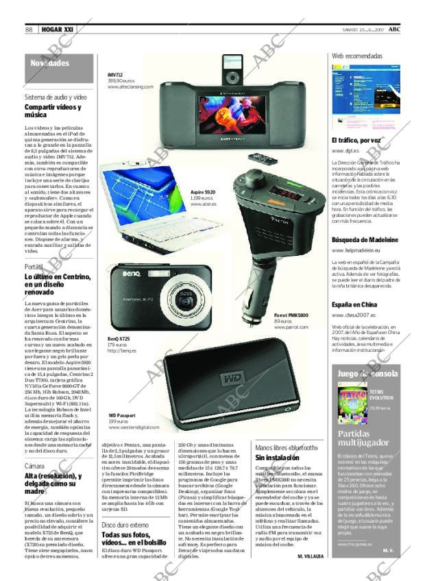 ABC MADRID 23-06-2007 página 104