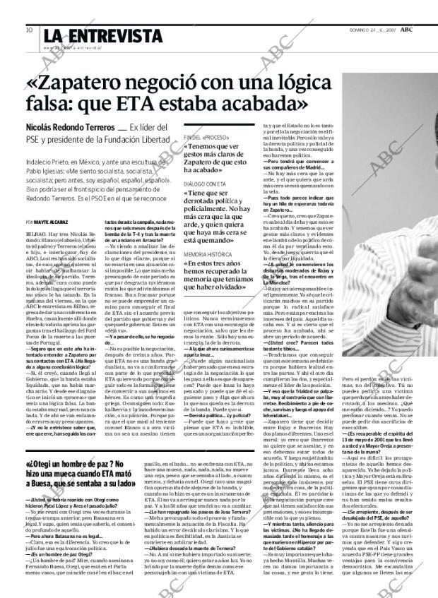 ABC MADRID 24-06-2007 página 10