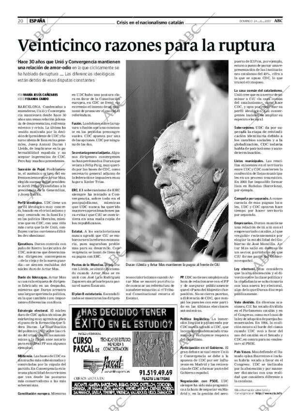 ABC MADRID 24-06-2007 página 20
