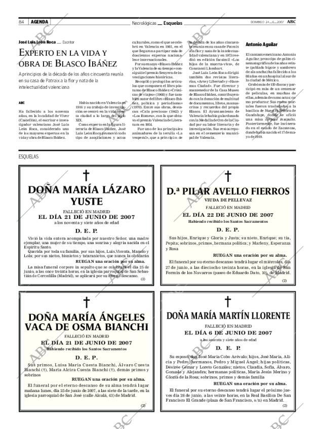 ABC MADRID 24-06-2007 página 84