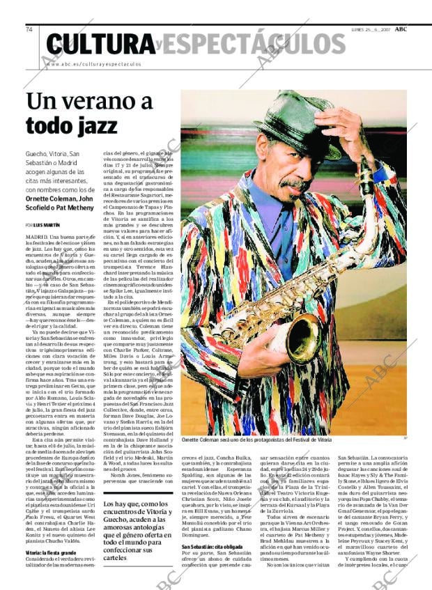 ABC MADRID 25-06-2007 página 74