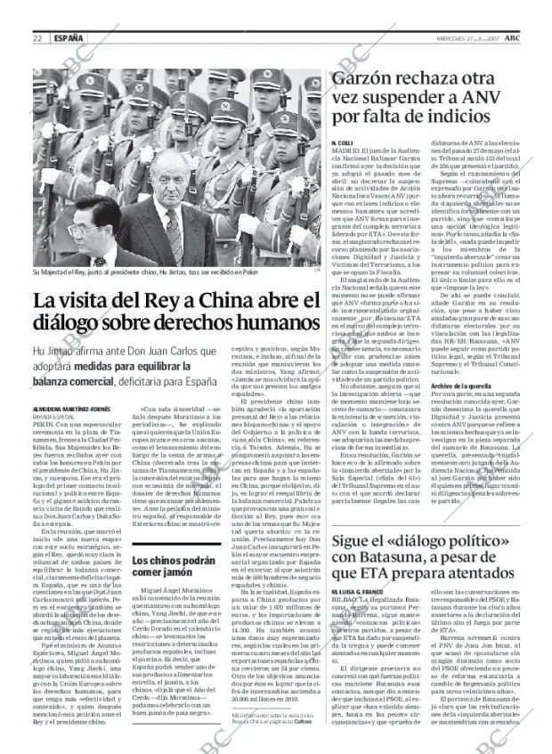 ABC MADRID 27-06-2007 página 22