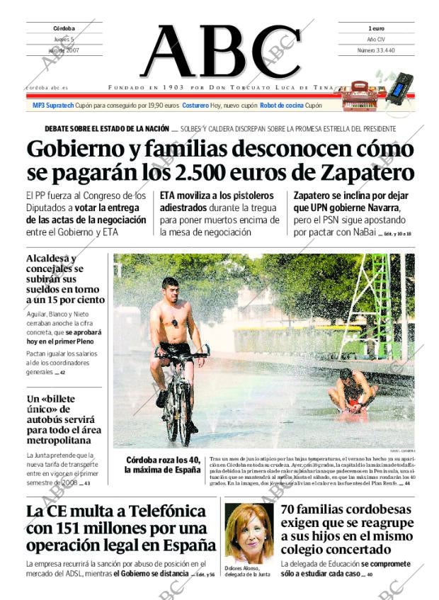 ABC CORDOBA 05-07-2007 página 1