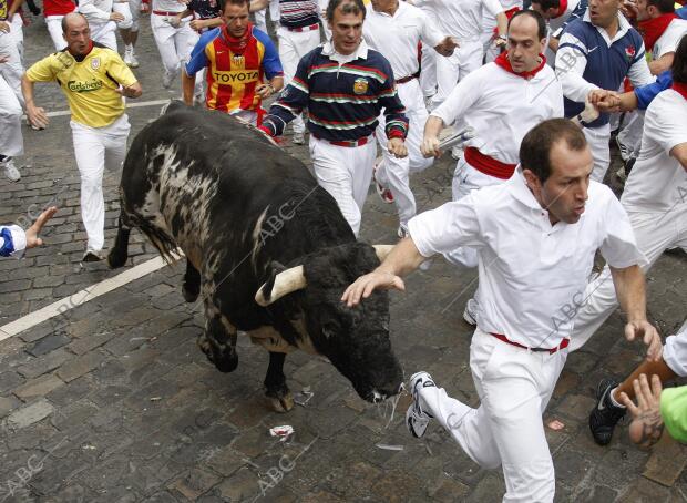 Fiestas de san Fermin en Pamplona. Felix Ordoñez-7-7-2007..............Archdc...