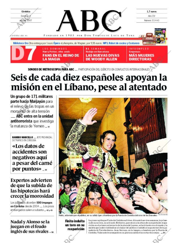 ABC CORDOBA 08-07-2007 página 1