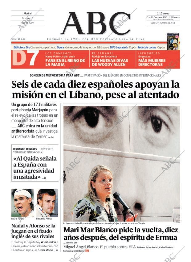 ABC MADRID 08-07-2007 página 1
