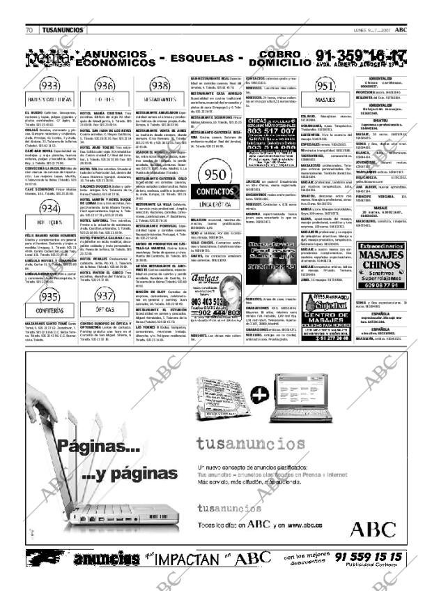 ABC MADRID 09-07-2007 página 70