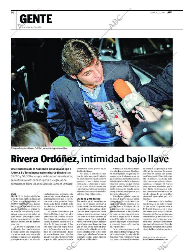 ABC MADRID 09-07-2007 página 96