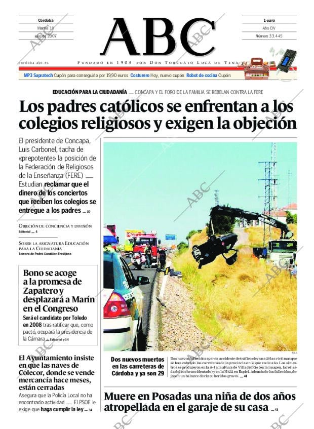 ABC CORDOBA 10-07-2007 página 1