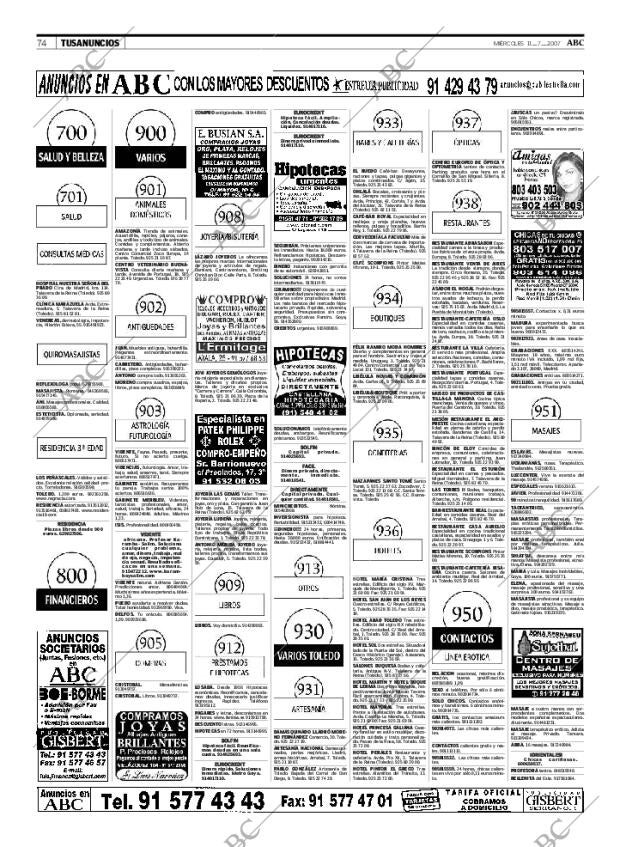 ABC MADRID 11-07-2007 página 74