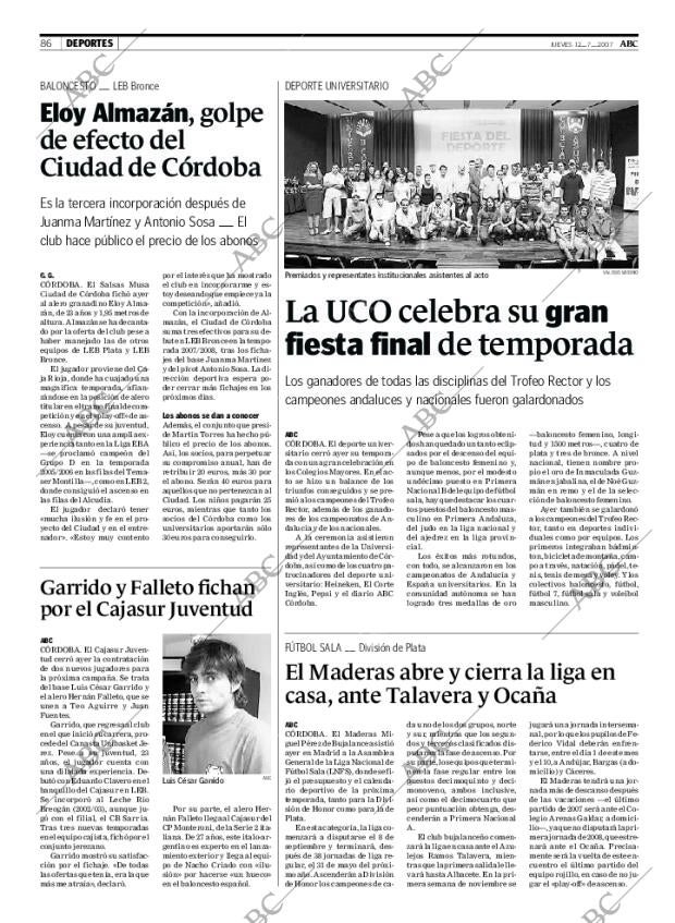 ABC CORDOBA 12-07-2007 página 86