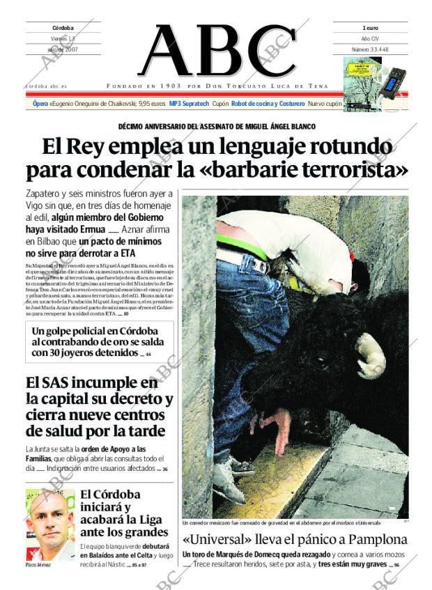 ABC CORDOBA 13-07-2007 página 1
