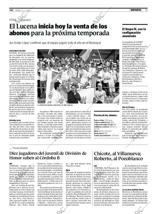 ABC CORDOBA 13-07-2007 página 91