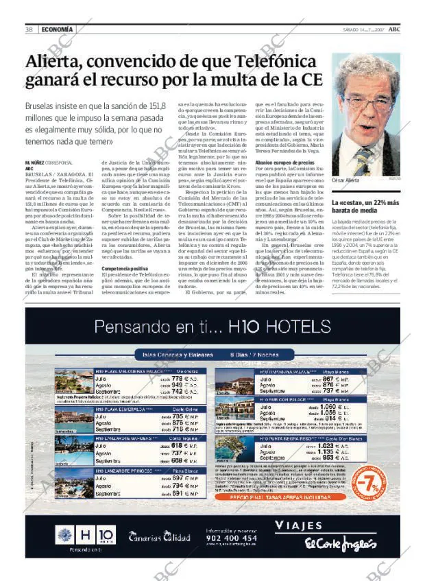 ABC MADRID 14-07-2007 página 38