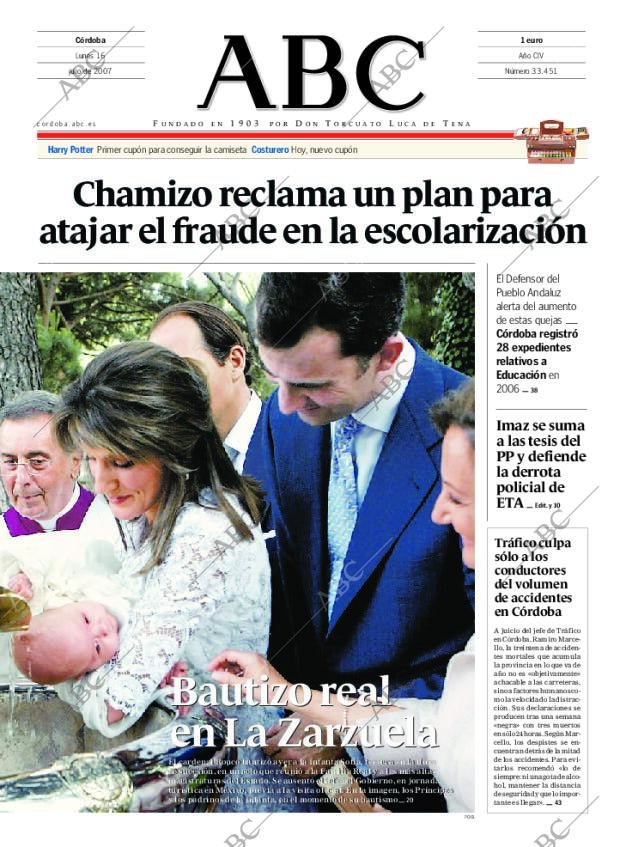 ABC CORDOBA 16-07-2007 página 1