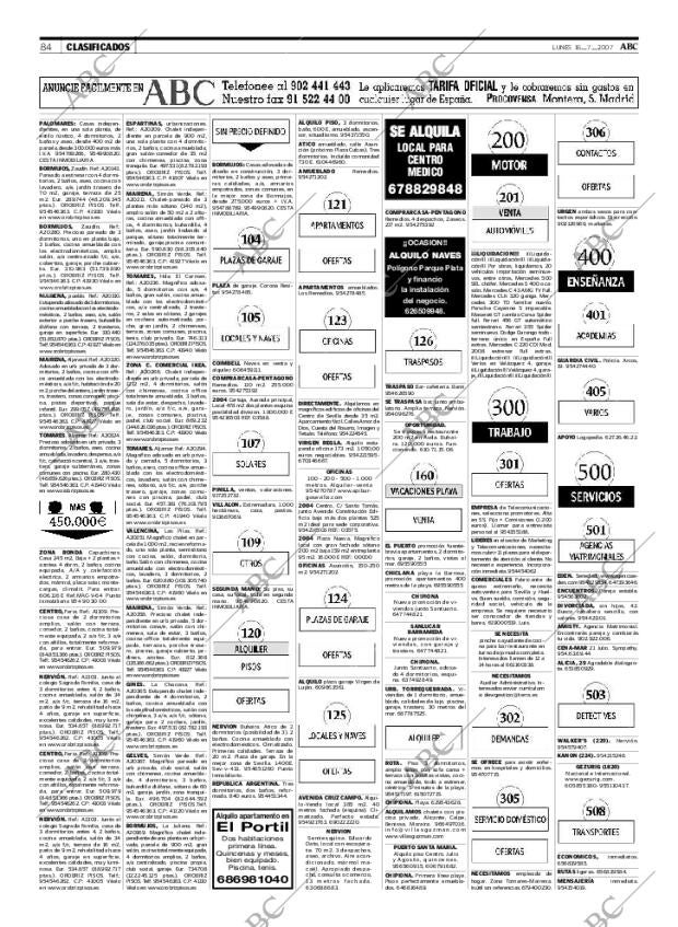 ABC SEVILLA 16-07-2007 página 84