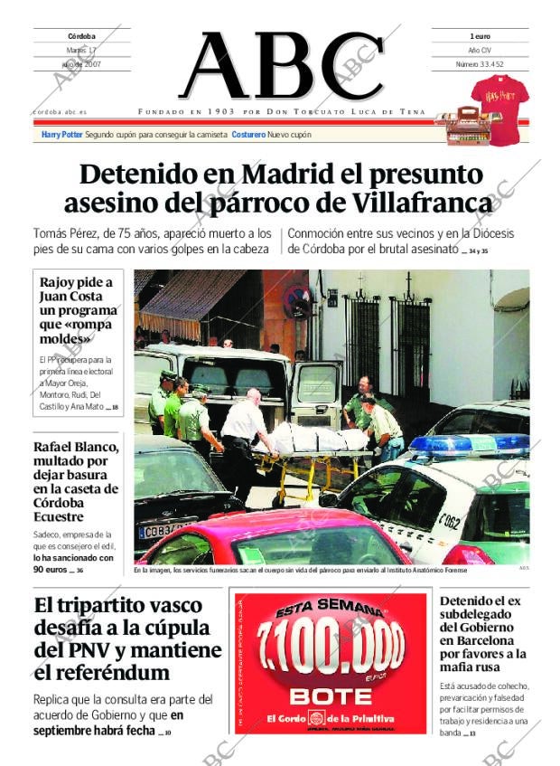 ABC CORDOBA 17-07-2007 página 1
