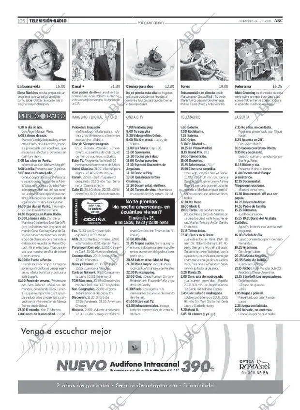 ABC MADRID 22-07-2007 página 106
