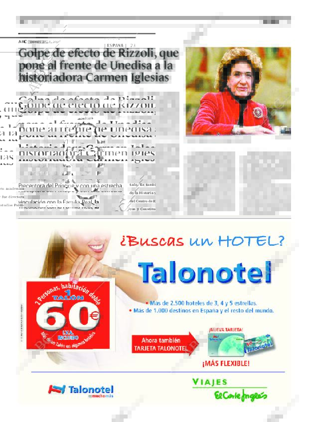 ABC MADRID 27-07-2007 página 23