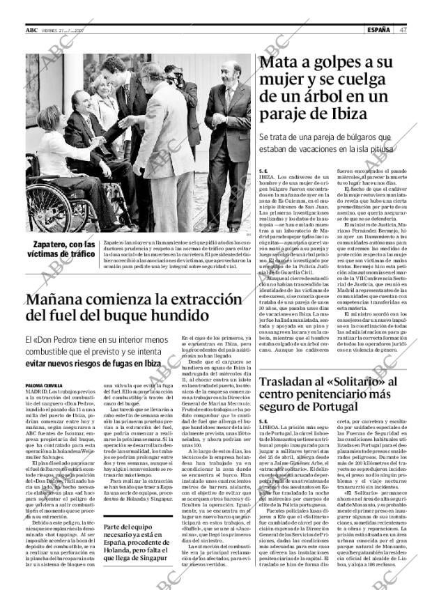 ABC SEVILLA 27-07-2007 página 47