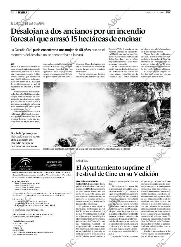 ABC SEVILLA 28-07-2007 página 22