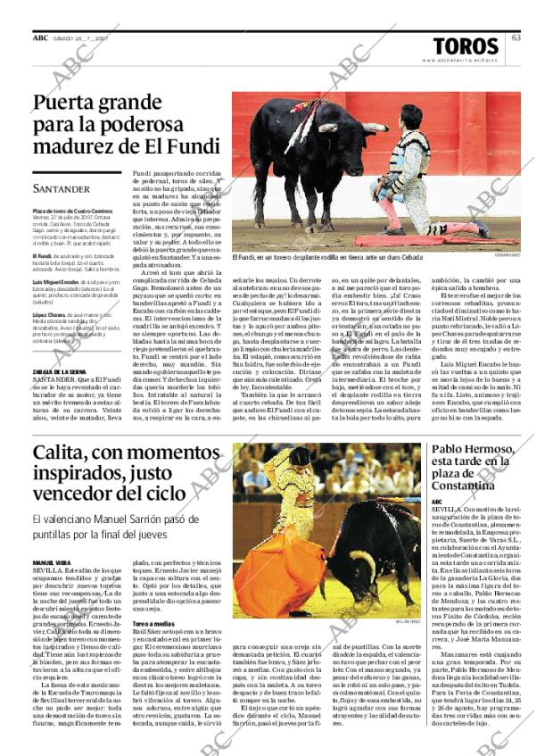 ABC SEVILLA 28-07-2007 página 63