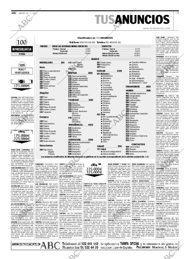 ABC SEVILLA 28-07-2007 página 71