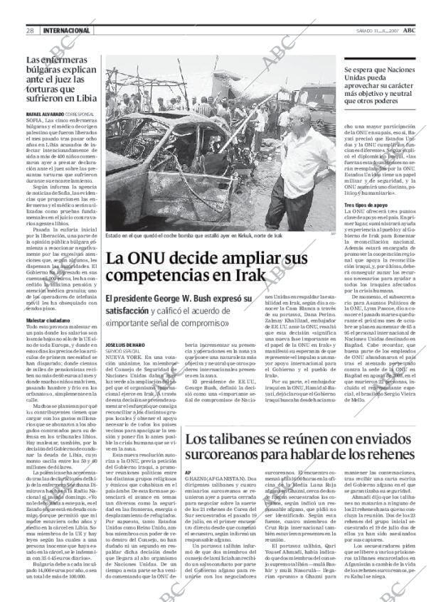 ABC MADRID 11-08-2007 página 28