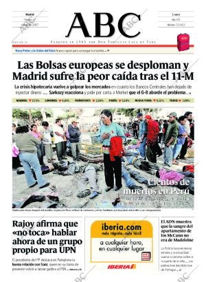 ABC MADRID 17-08-2007 página 1