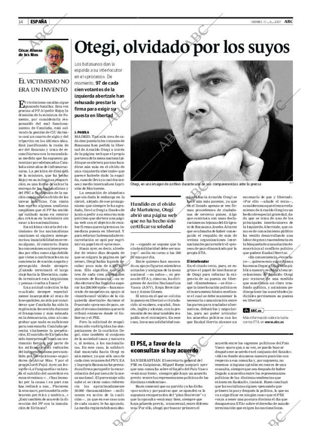 ABC MADRID 17-08-2007 página 14