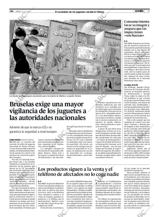 ABC MADRID 17-08-2007 página 17
