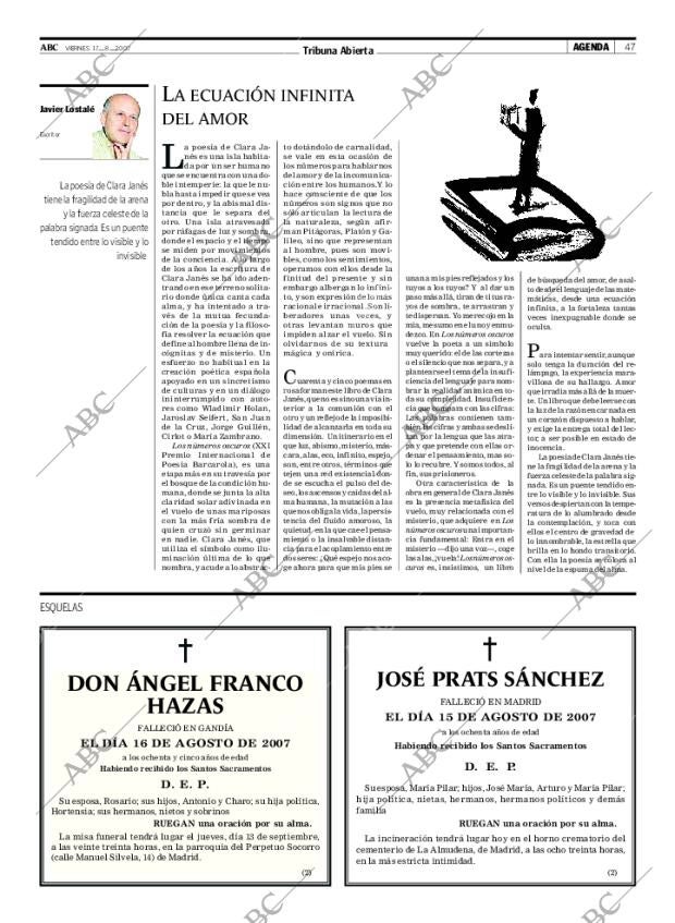 ABC MADRID 17-08-2007 página 47