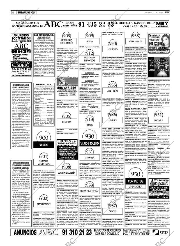 ABC MADRID 17-08-2007 página 58
