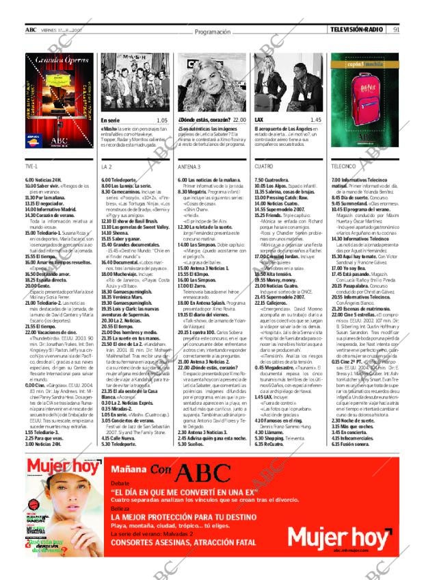 ABC MADRID 17-08-2007 página 91