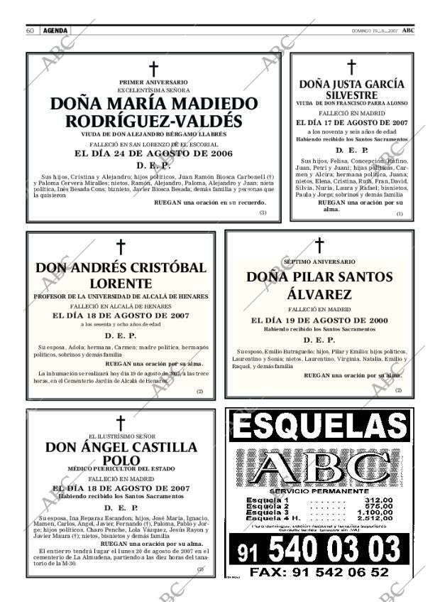 ABC MADRID 19-08-2007 página 60