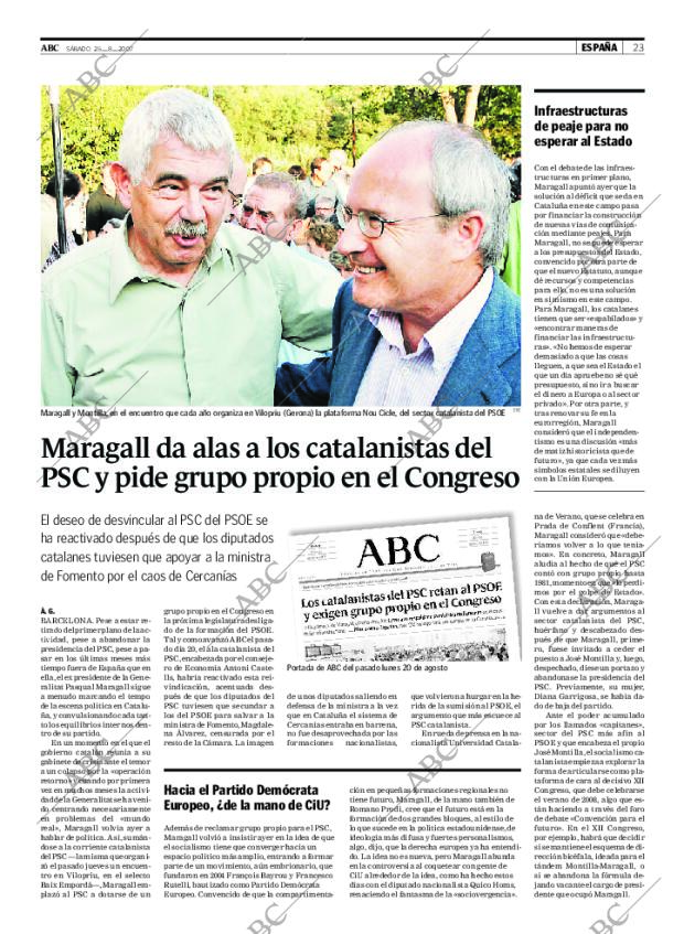 ABC MADRID 25-08-2007 página 23