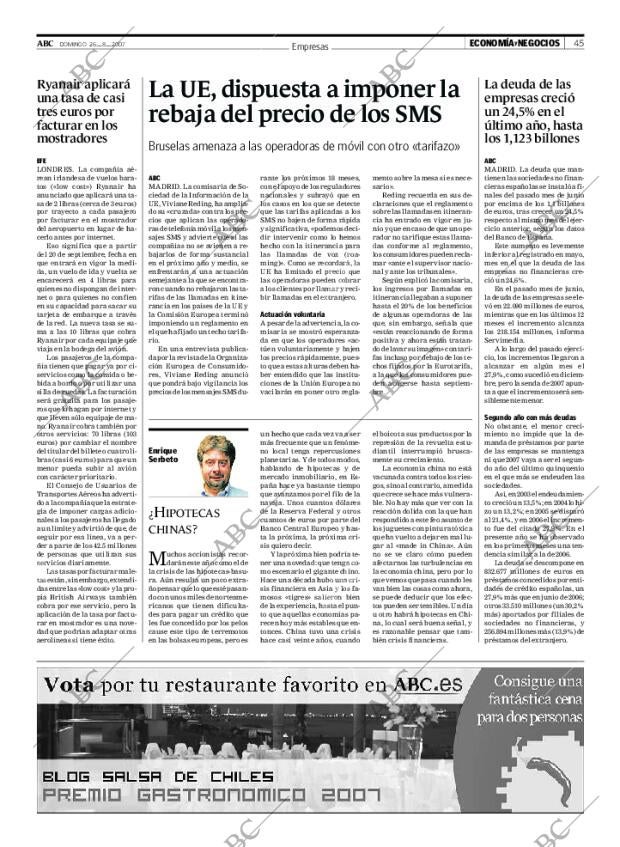 ABC MADRID 26-08-2007 página 45