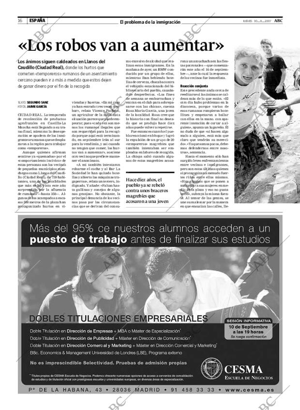 ABC MADRID 30-08-2007 página 16