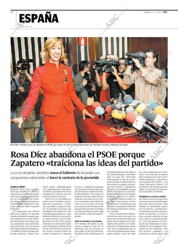 ABC MADRID 31-08-2007 página 10
