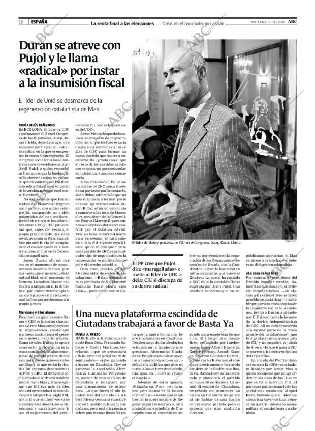ABC MADRID 05-09-2007 página 12