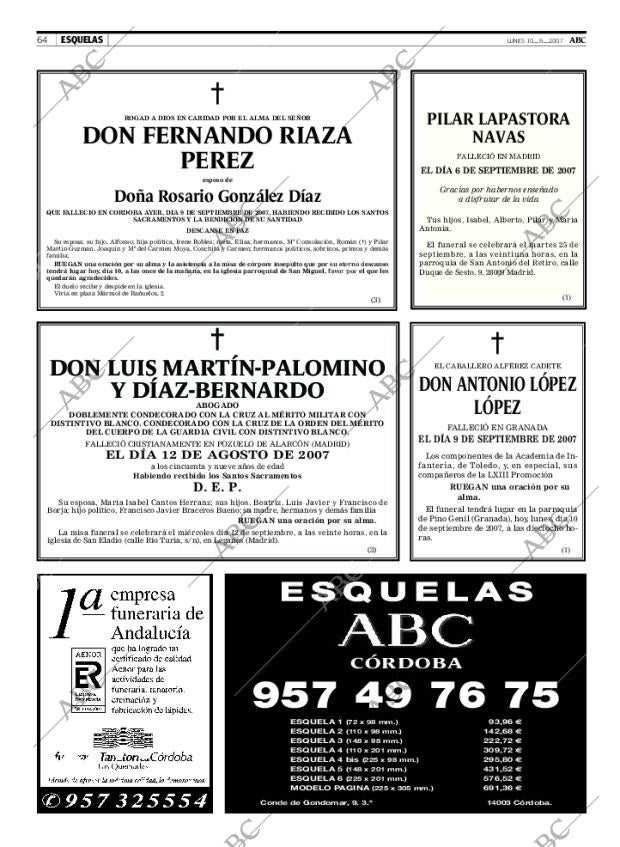 ABC CORDOBA 10-09-2007 página 64