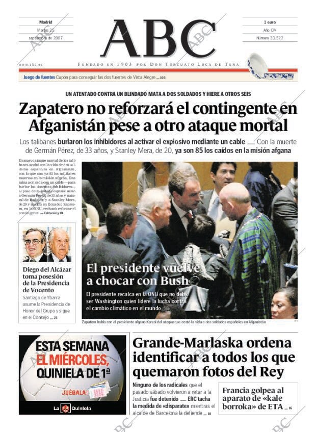 ABC MADRID 25-09-2007 página 1