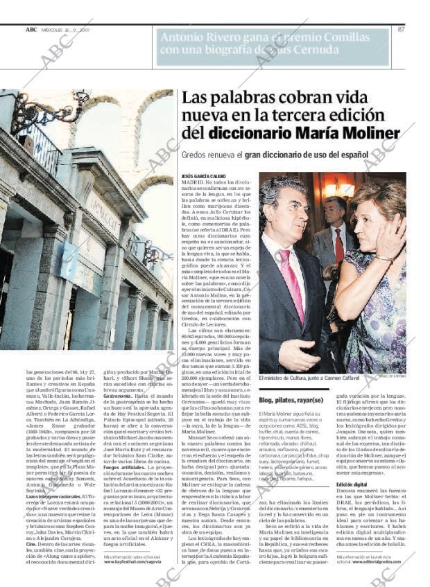 ABC MADRID 26-09-2007 página 87