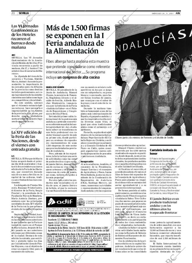 ABC SEVILLA 26-09-2007 página 20