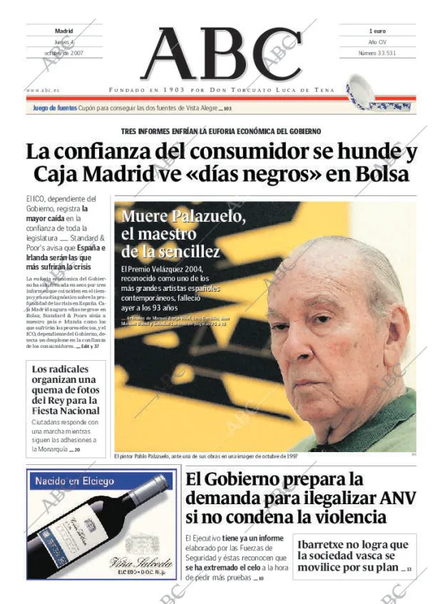 ABC MADRID 04-10-2007 página 1
